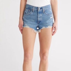 Levi's Women's 501 Classic Cutoff Blue Jean Shorts